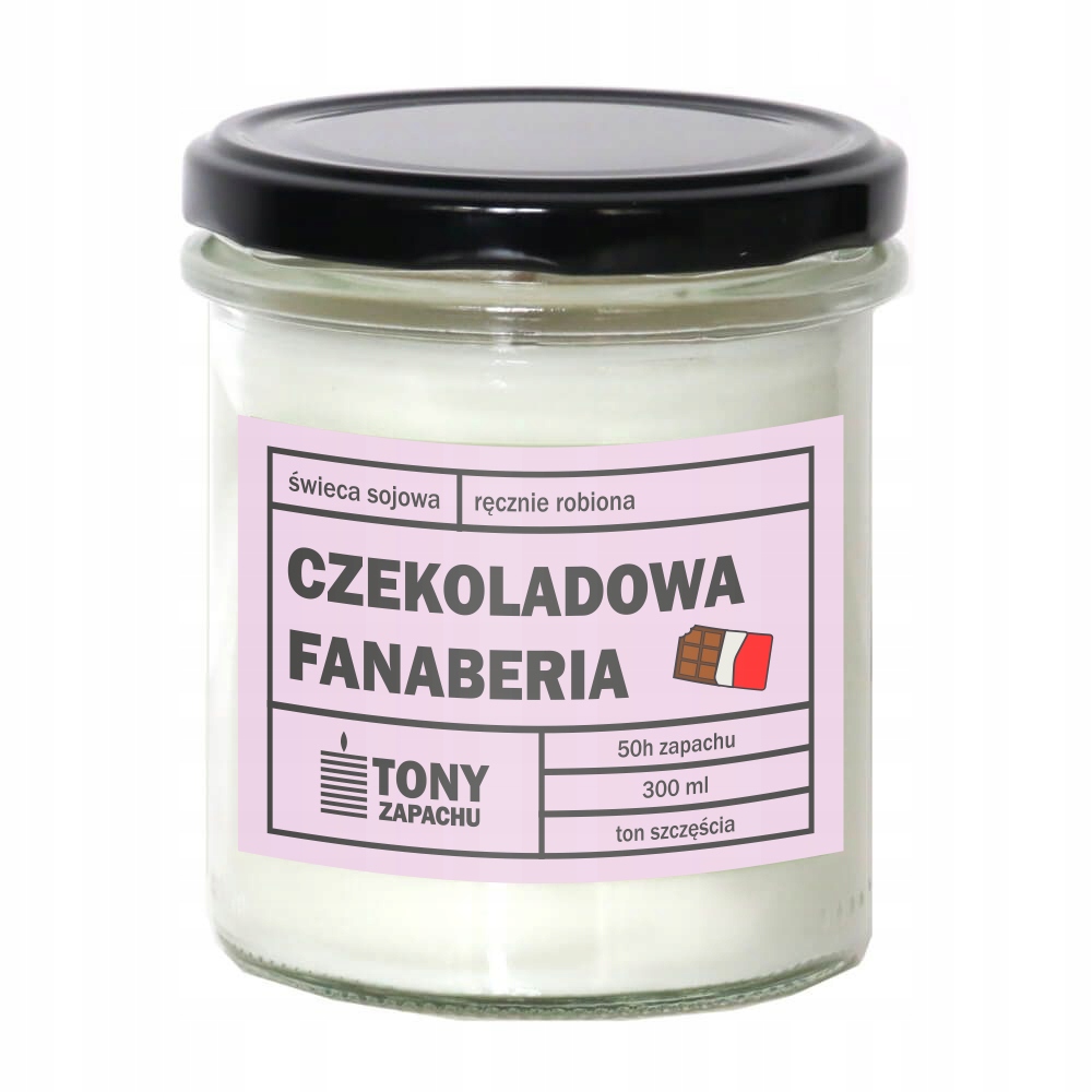 Świeca sojowa Czekoladowa Fanaberia – Naturalny zapach dla romantycznych chwil