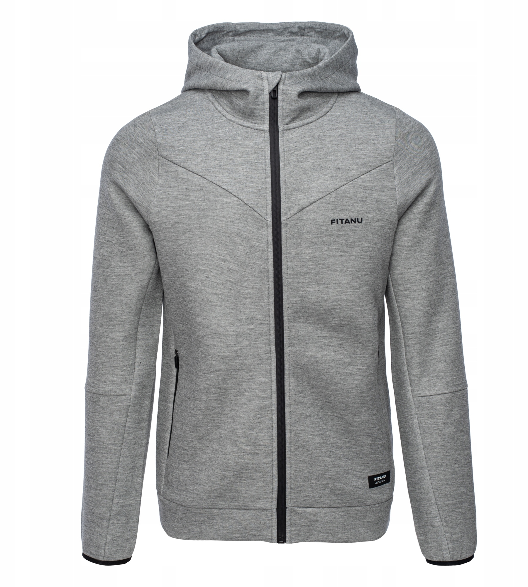 Męska bluza Fitanu TANER b-dark grey melange – Klasa i wygoda w sportowym stylu