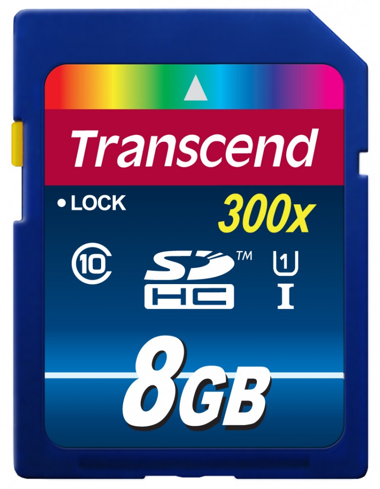 Karta pamięci Transcend 300x SDHC 8 GB Class 10 UHS-I/U1 – Wydajność i niezawodność