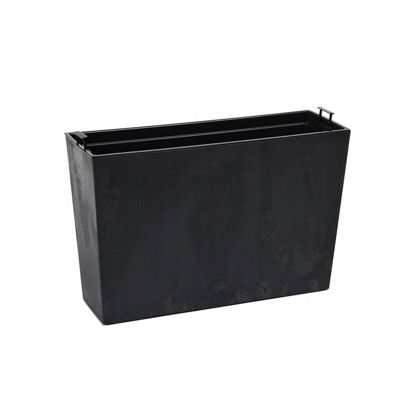 Kwietnik WERBENA 190x560 ECO recycled - czarny beton LA564-71 Lamela – Elegancka dekoracja do Twojego wnętrza