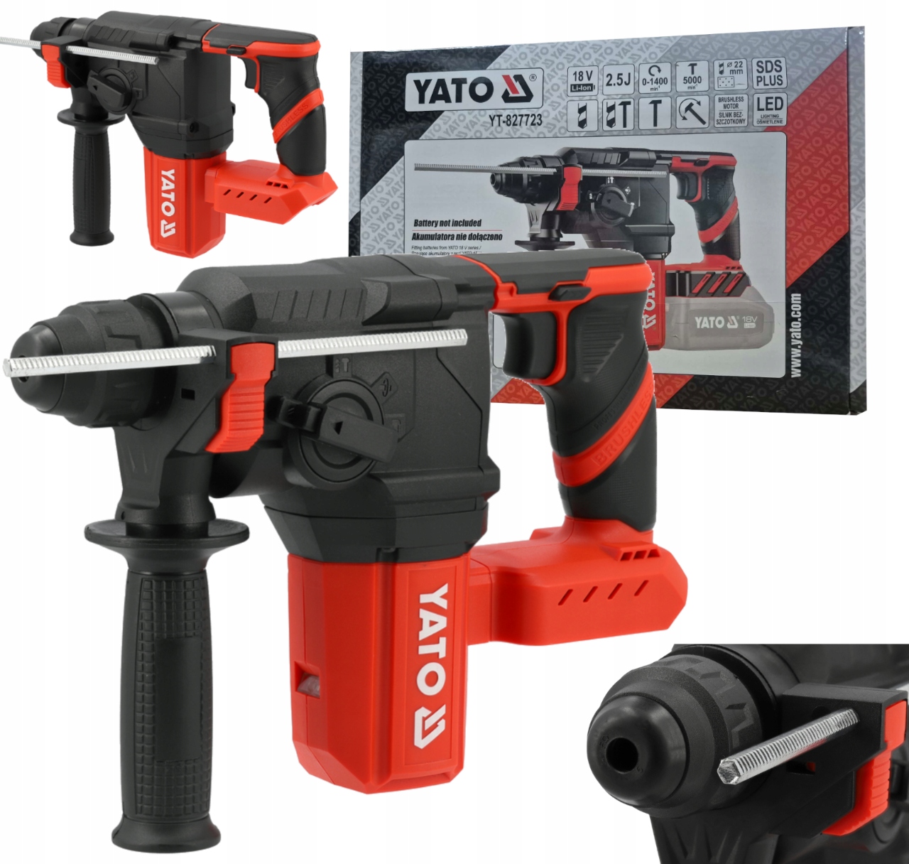 Młotowiertarka Yato SDS Plus 18V – Twoje wszechstronne narzędzie do prac budowlanych