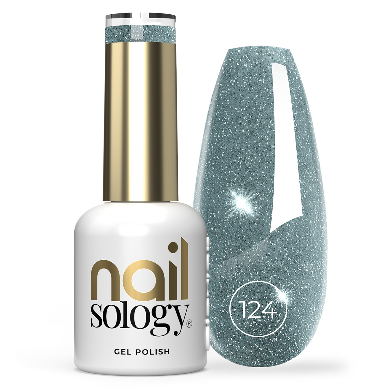 CLAVIER Nailsology Gel Polish Hybrydowy Lakier 124 Sea Life Blue – Lśniący manicure na każdą okazję