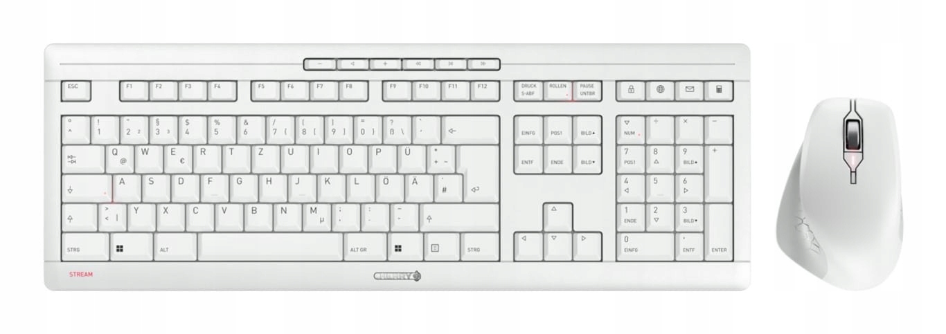 CHERRY JD-8550DE-0 – Bezprzewodowy zestaw klawiatura i mysz do biura i domu