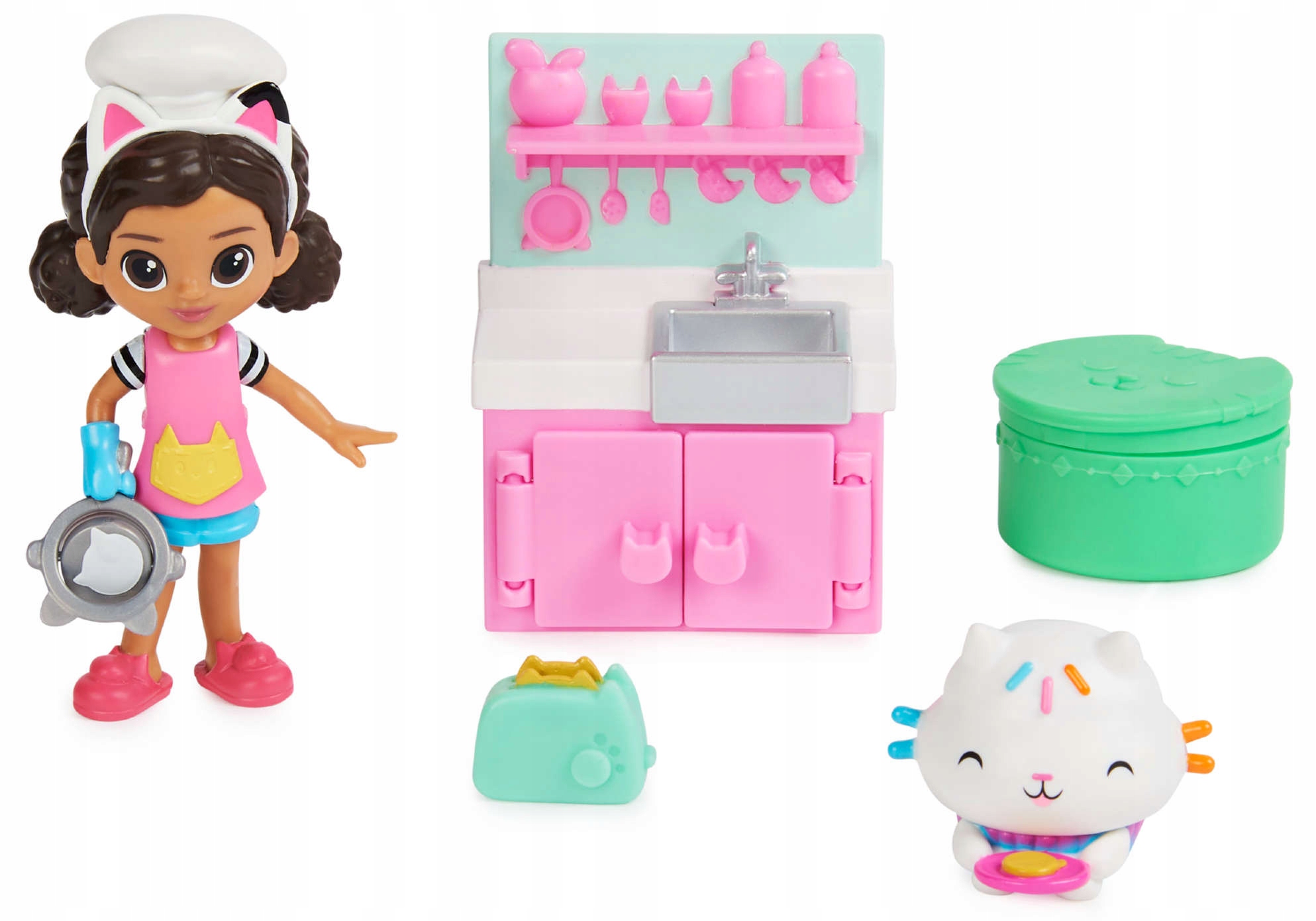 Kreatywna kuchnia z meblami i akcesoriami