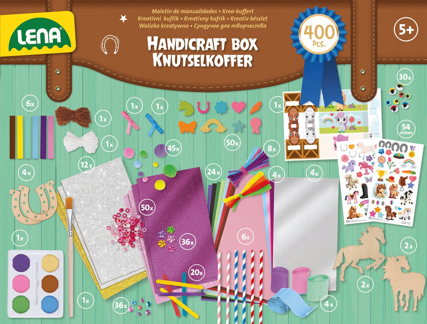 Zestaw kreatywny z konikami DIY 400el – Idealny prezent dla małych artystów