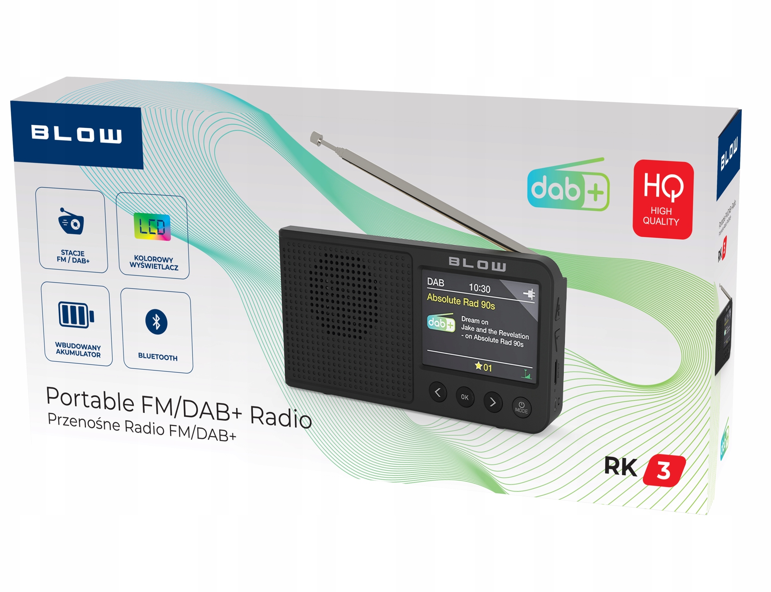 Cyfrowy odbiór DAB+ i tradycyjne stacje FM