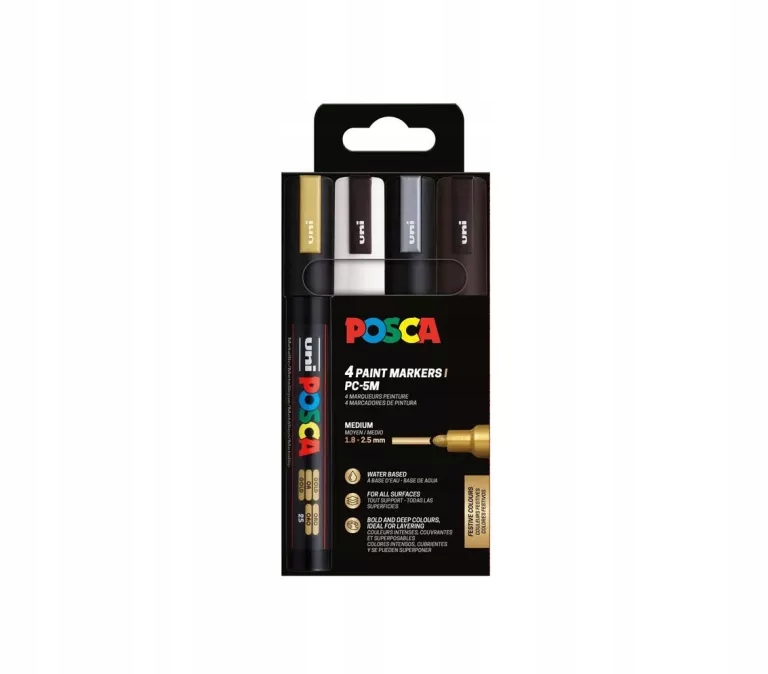 Markery POSCA PC-5M – Kreatywność w każdym kolorze