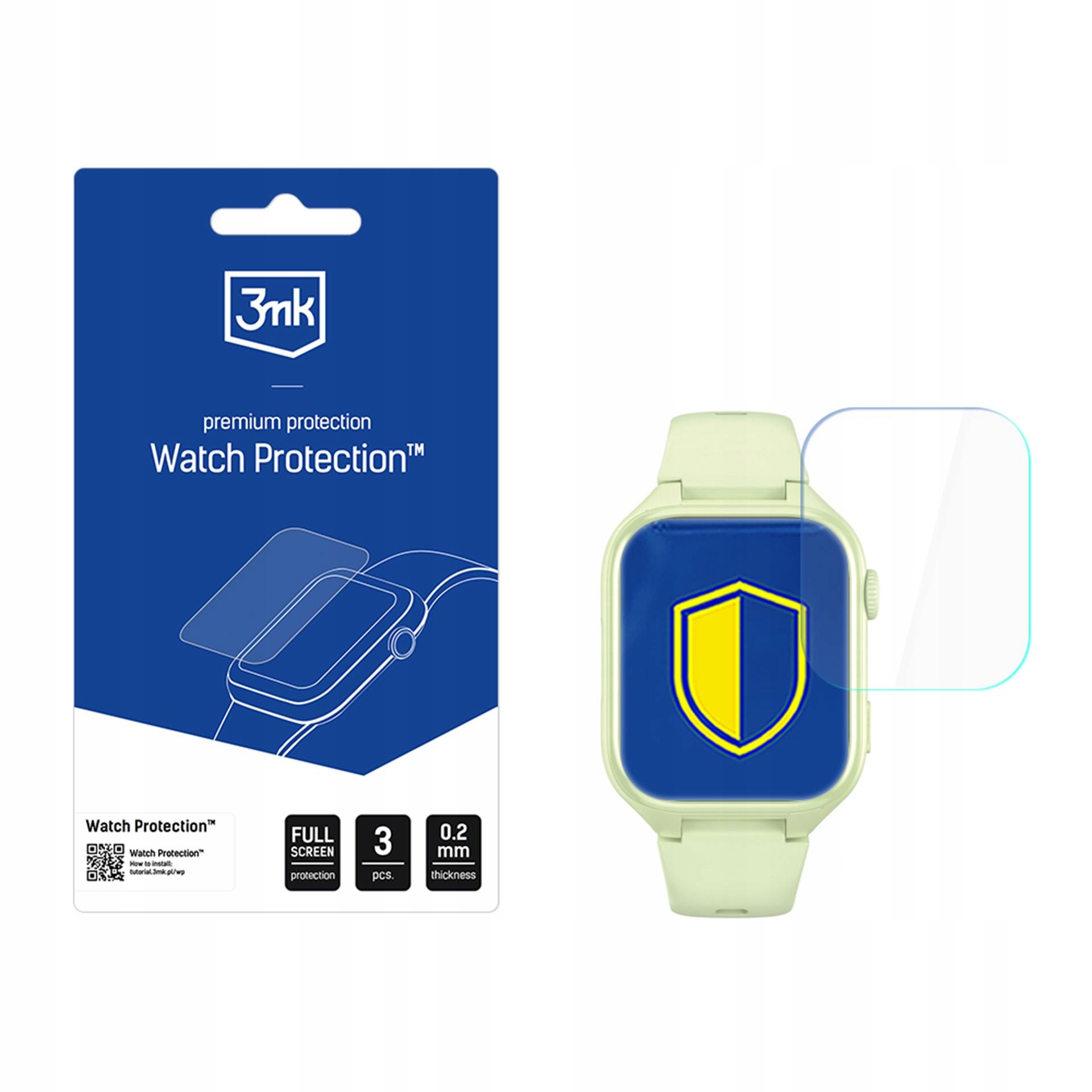 STELIO Junior 4G/ Junior Pro AI 4G – Ochrona ekranu smartwatcha 3mk Watch Protection ARC