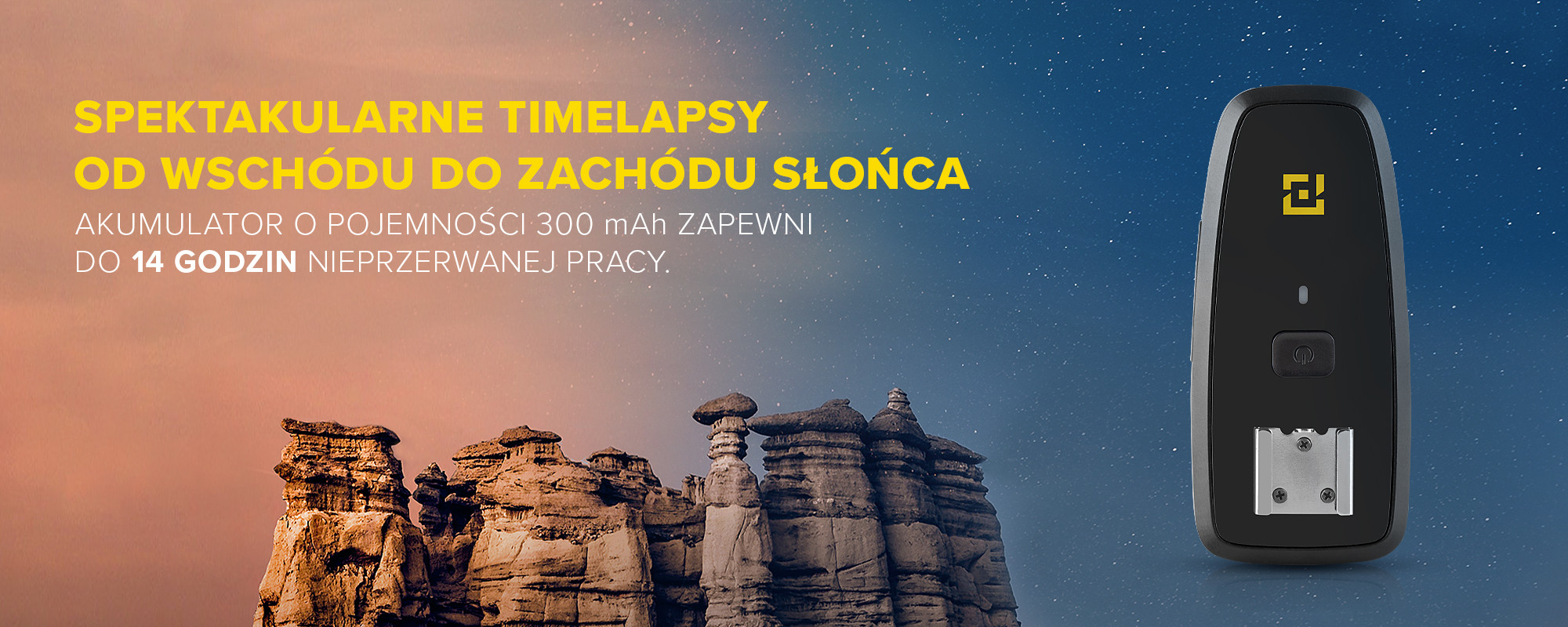 Wyzwalacz Zeapon Timelapse Trigger - Do 14 godzin nieprzerwanej pracy