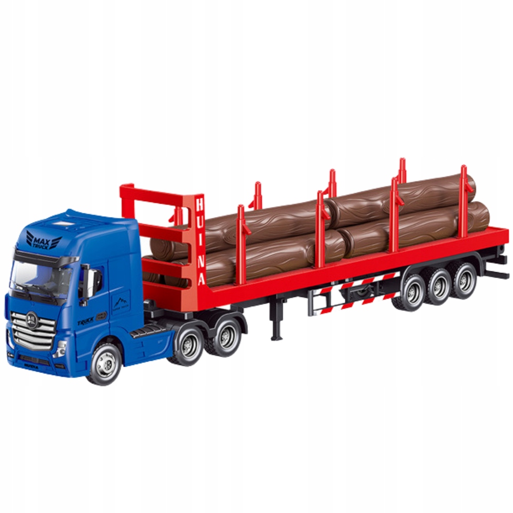 Ciężarówka Transport Drewna Metalowa Huina 1:50 – Realistyczny model do zabawy i kolekcjonowania