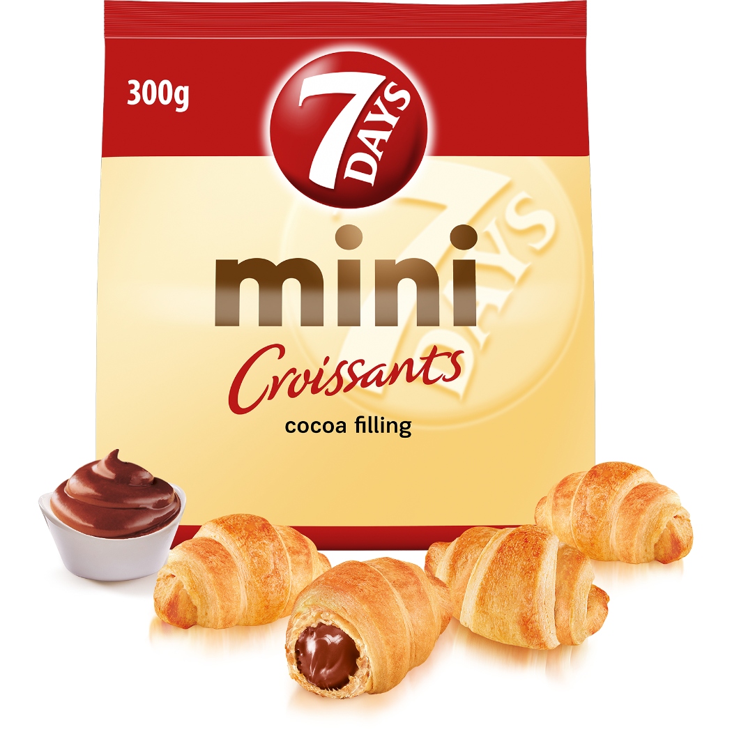 7 Days Mini rogaliki z nadzieniem kakaowym 300 g – Idealna przekąska na każdą okazję