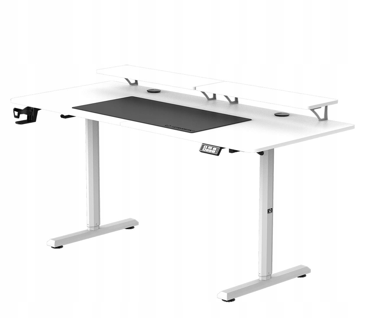 Biurko Ultradesk HIGHLANDER XXL Białe – Elektrycznie regulowane dla komfortu pracy
