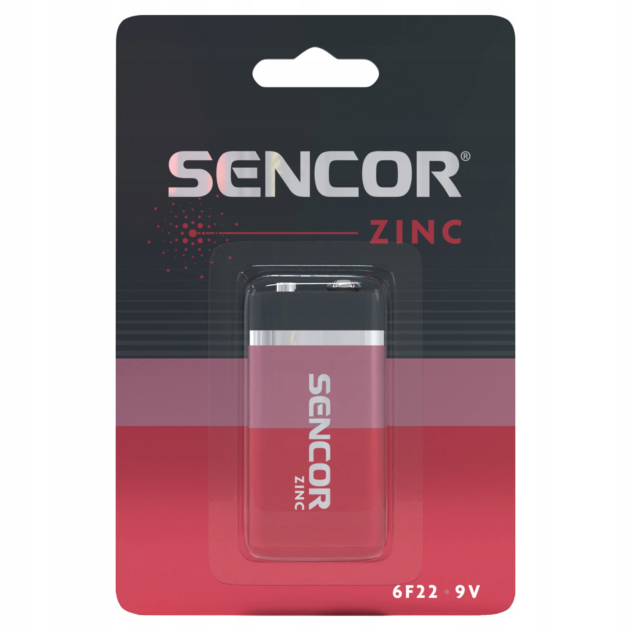 Sencor Bateria cynkowo-węglowa 6F22, 9V – Niezawodne źródło energii