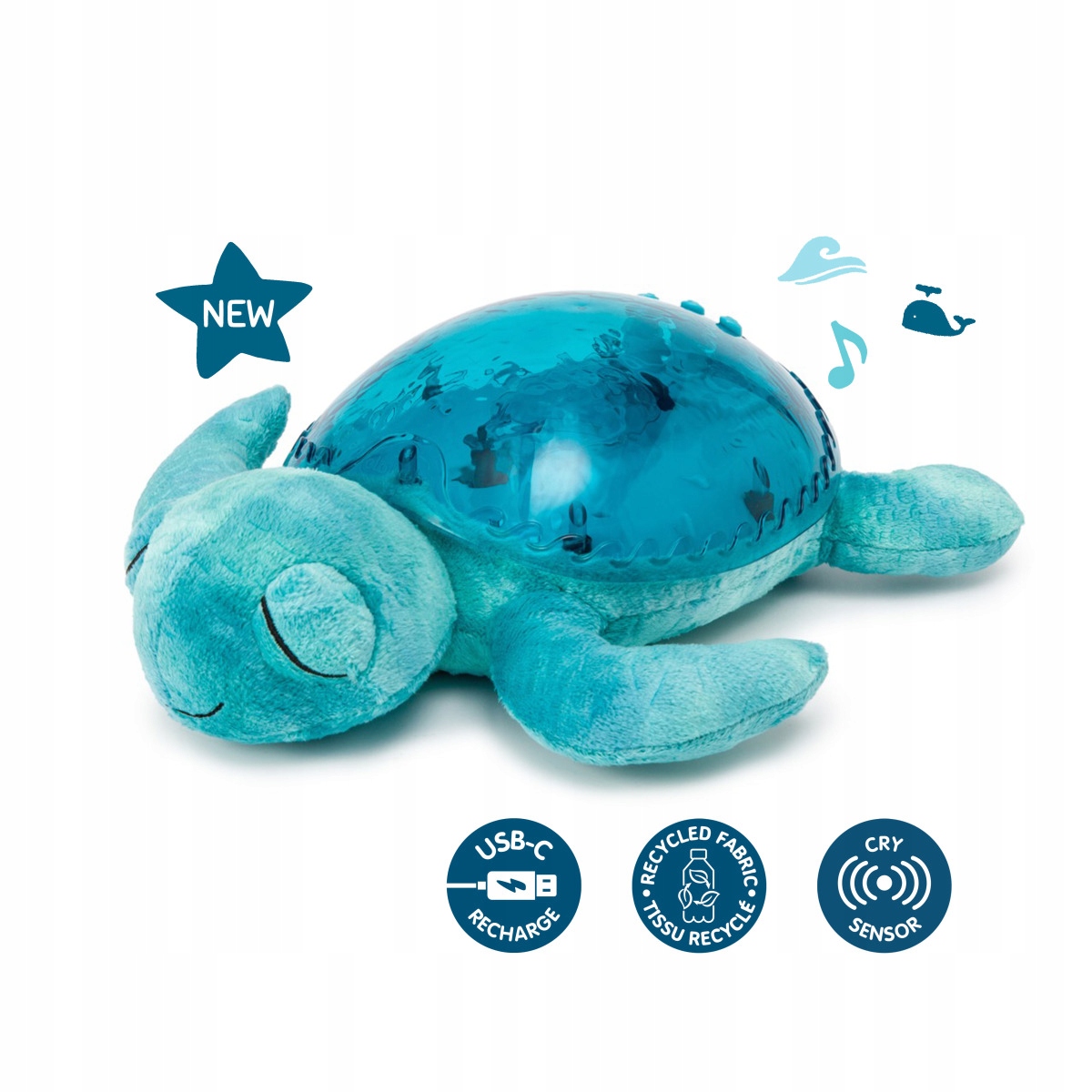 Cloud B Tranquil Turtle niebieski – Uspokajający projektor dla dzieci
