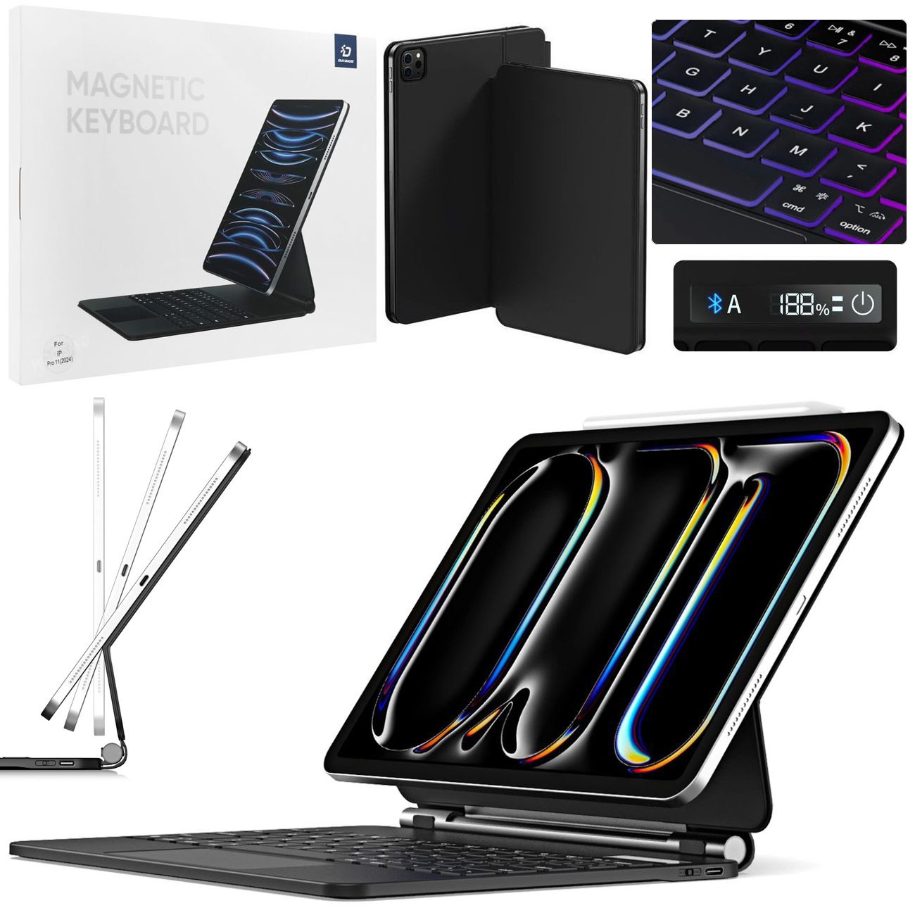 Stylowe etui z klawiaturą Bluetooth 5.2