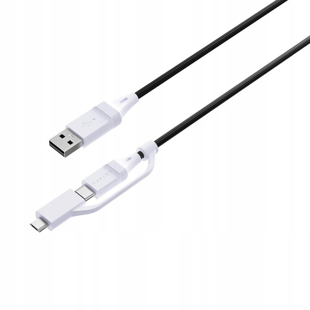 Kompaktowy adapter z dwoma złączami USB-C i micro USB