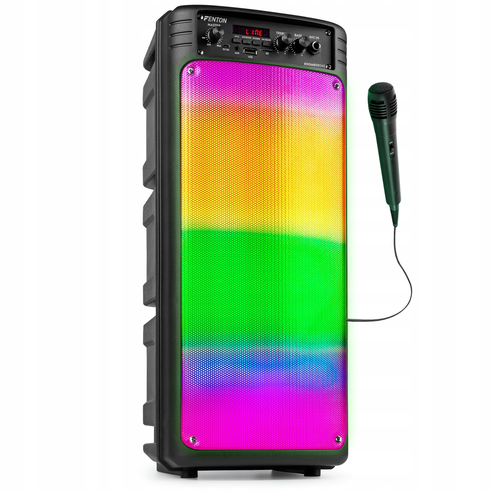 Funkcja karaoke z mikrofonem i efektem echa