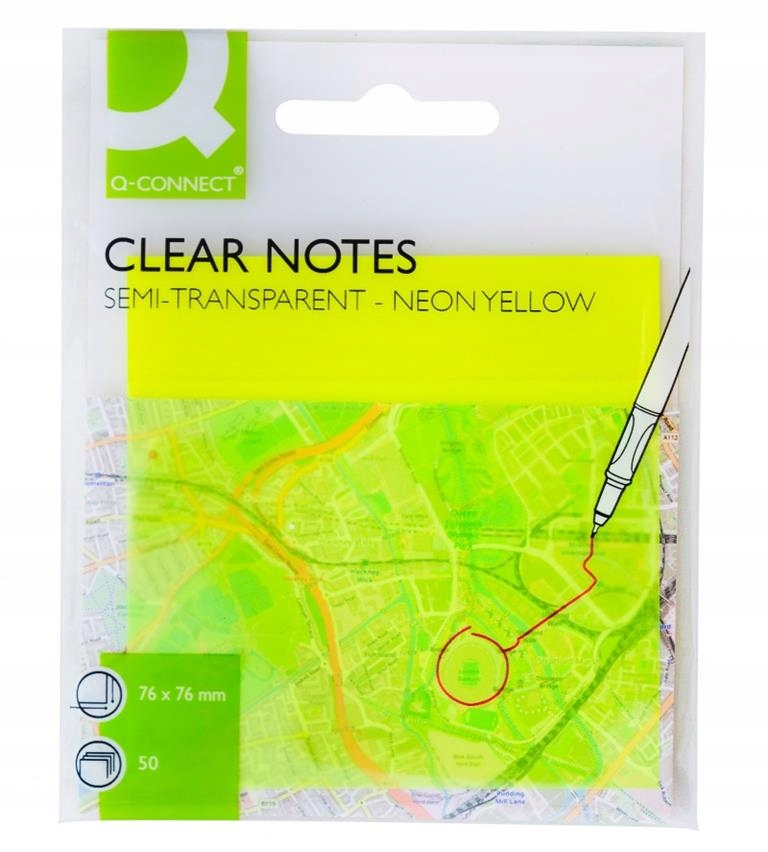 Przezroczyste karteczki, które nie zakrywają dokumentów