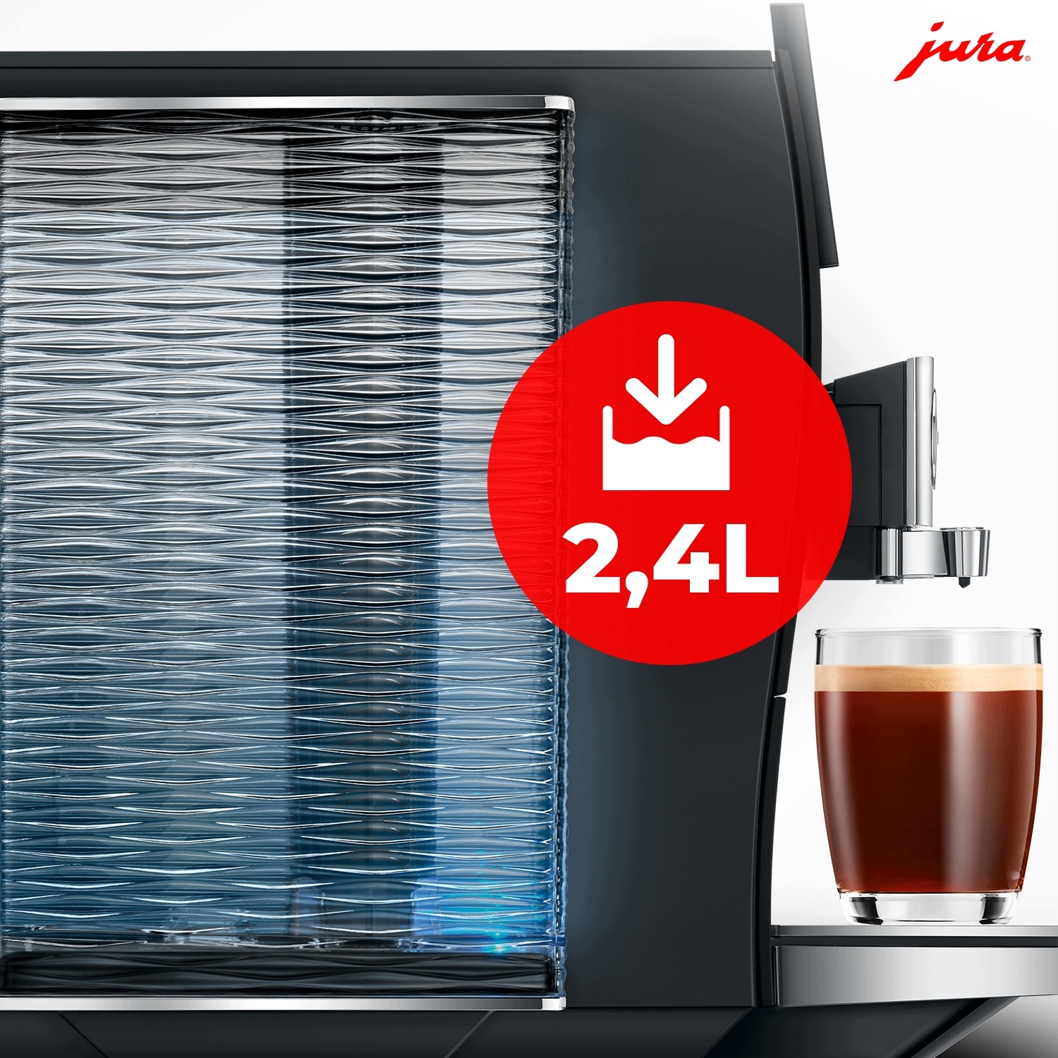 Zbiornik na wodę o pojemności 2,4 l – Wygoda i ciągłość parzenia