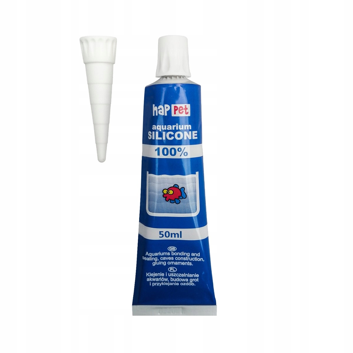 Silikon Czarny Happet 50ml – Idealny klej do akwarystyki i terrarystyki