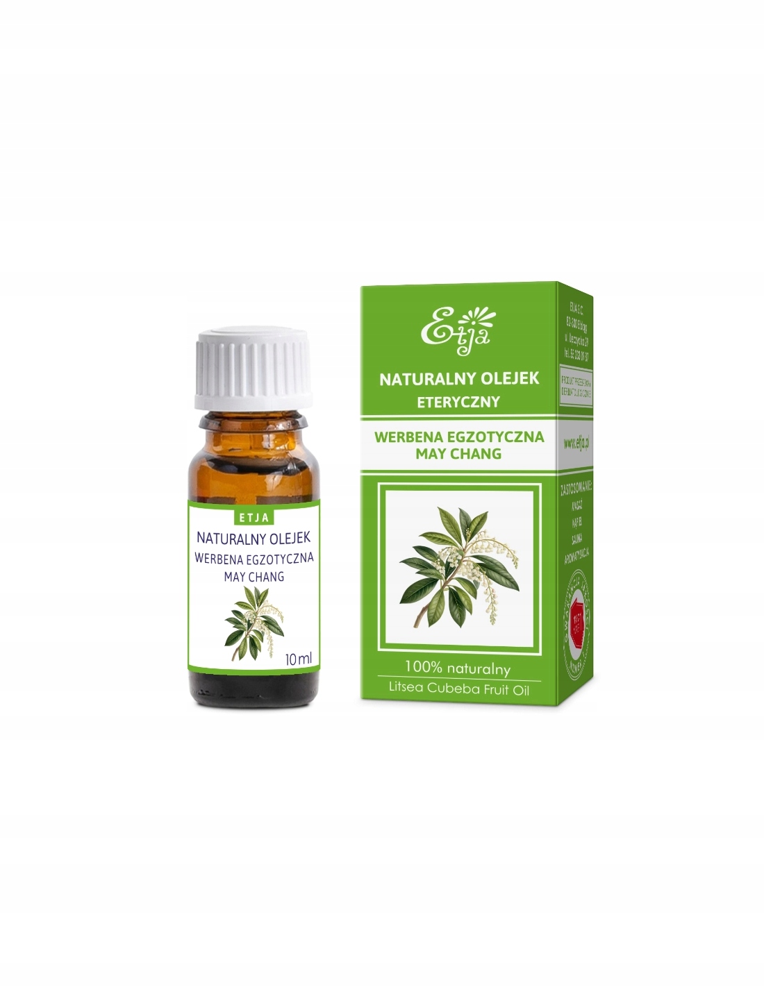 Olejek Werbena Egzotyczna May Chang 10ml – harmonia aromatów