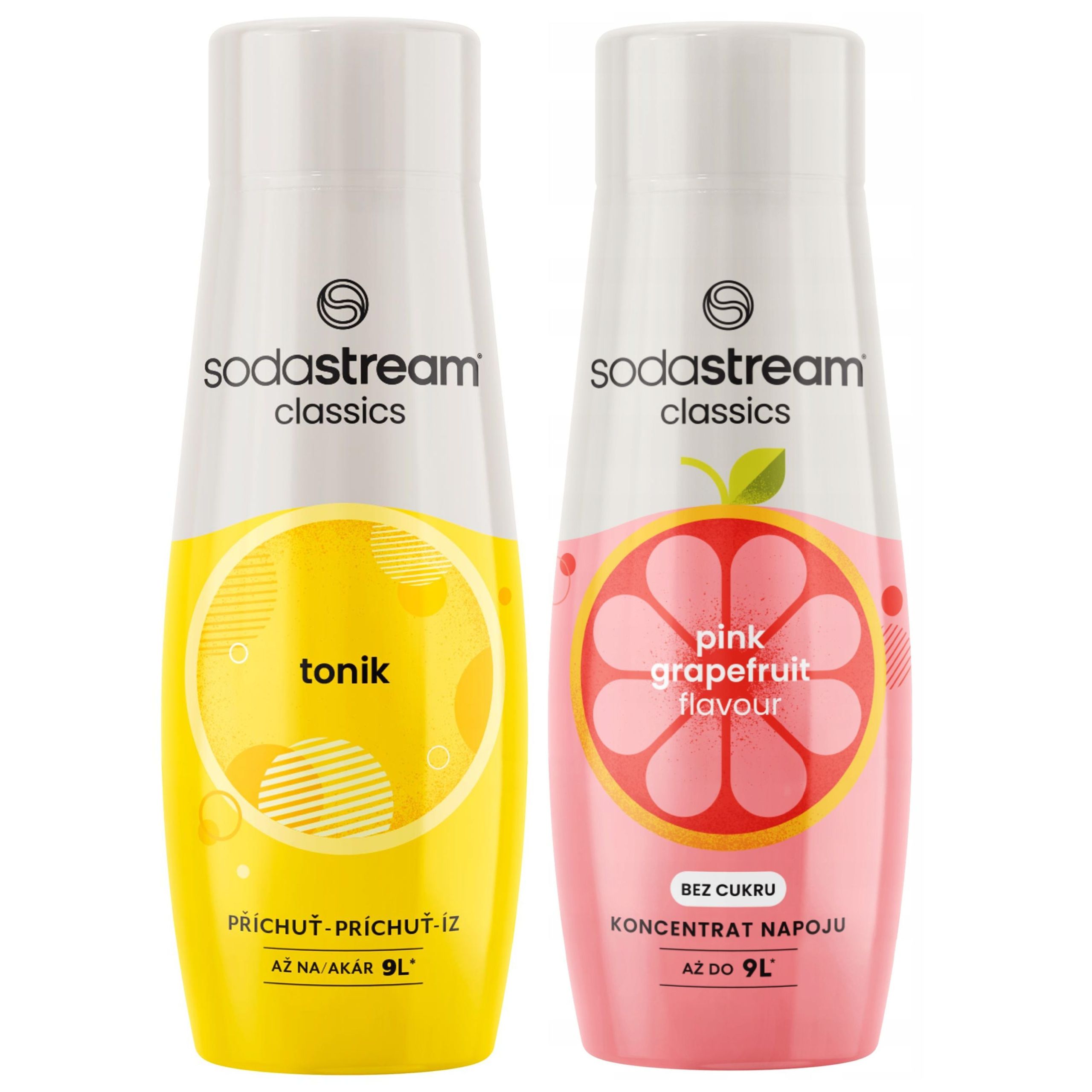 2x Syrop SODASTREAM TONIC TONIK + GREJPFRUT GRAPEFRUIT – Orzeźwiający koncentrat do wody