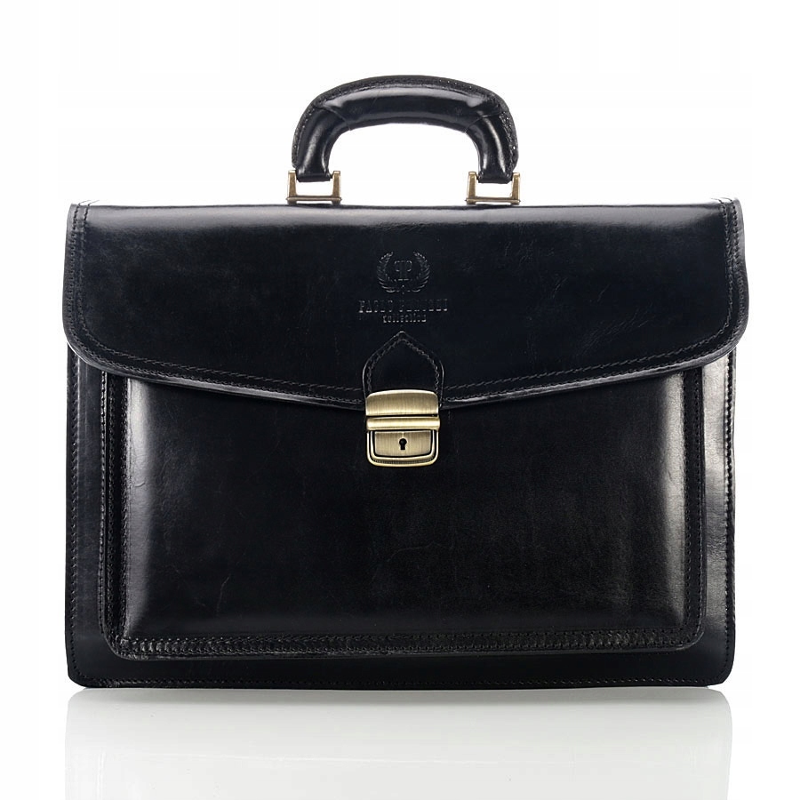 Ekskluzywna skórzana teczka męska aktówka N04-BL – Elegancja i funkcjonalność w jednym