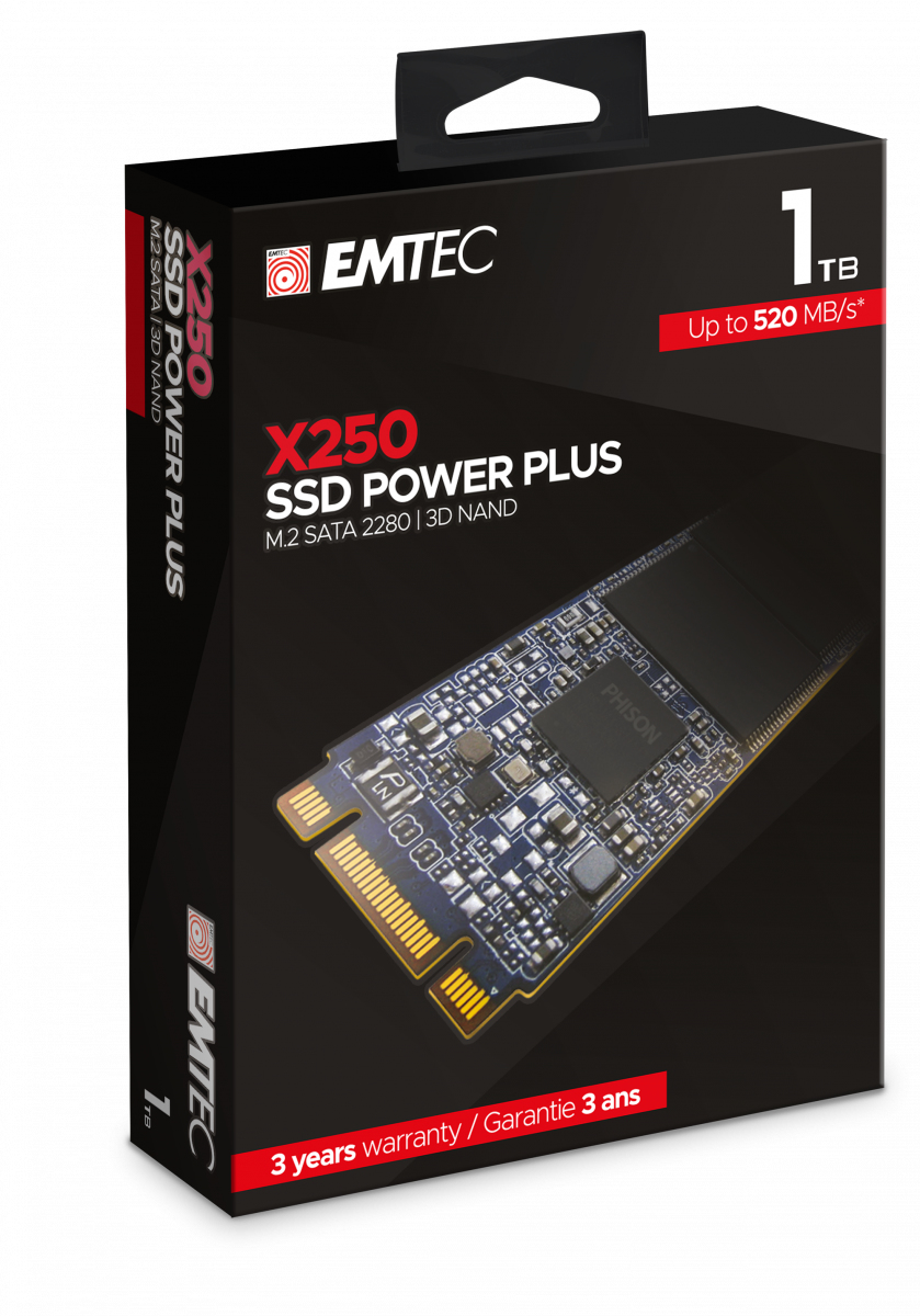Maksymalne prędkości odczytu i zapisu – 520 MB/s i 500 MB/s
