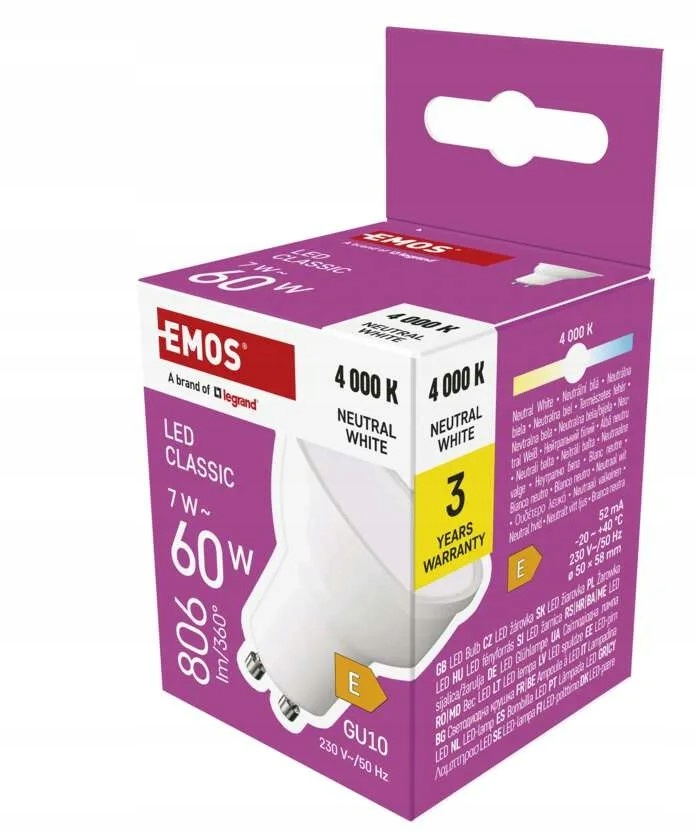 Żarówka LED Classic MR16 GU10 7W 800lm – Idealne oświetlenie do Twojego domu