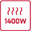 Grill o mocy 1400 W