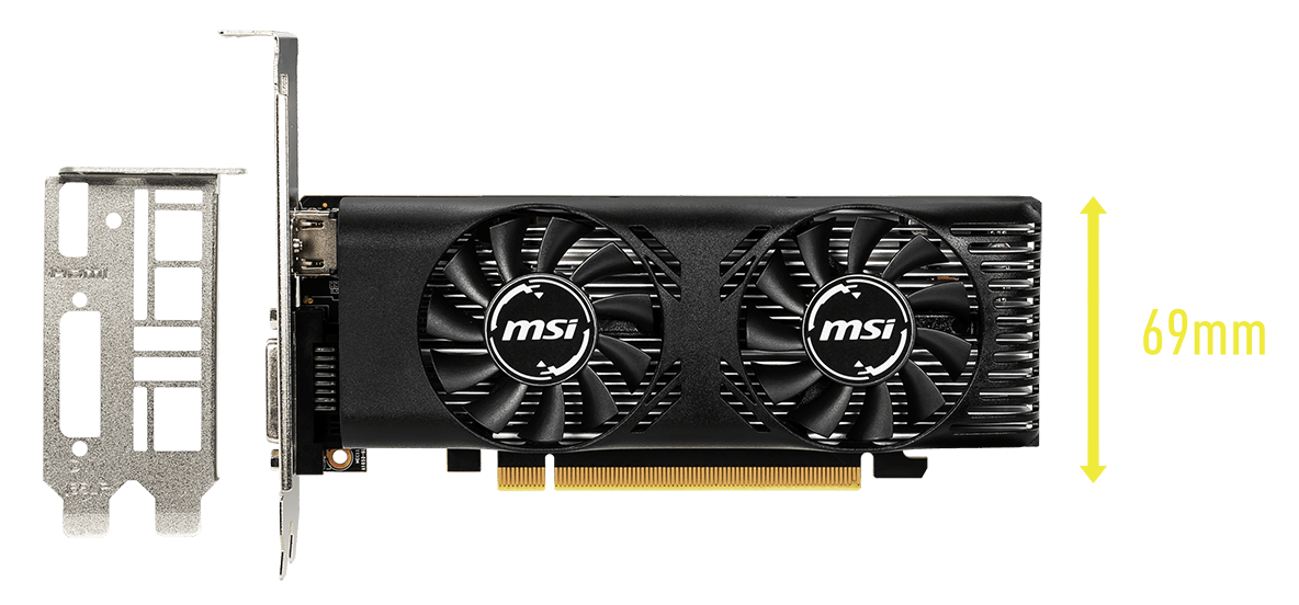 MSI GeForce GTX 1650 4GT LP OC 4GB GDDR5 (GTX 1650 4GT LP OC) - Karta
