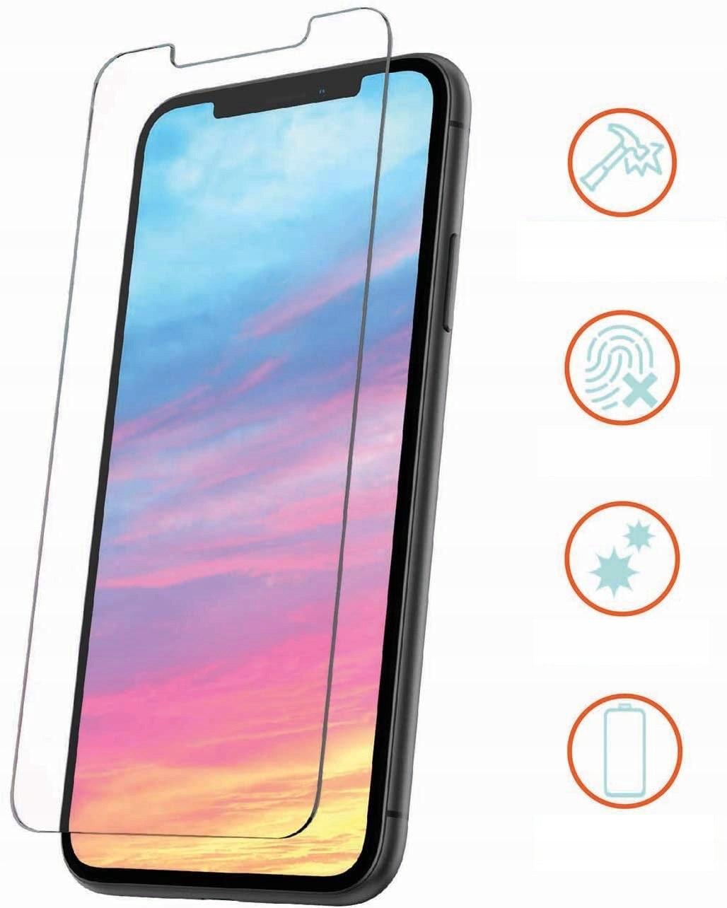 Szkło Hartowane Płaskie 9H do iPhone 12 Pro Max Producent Braders