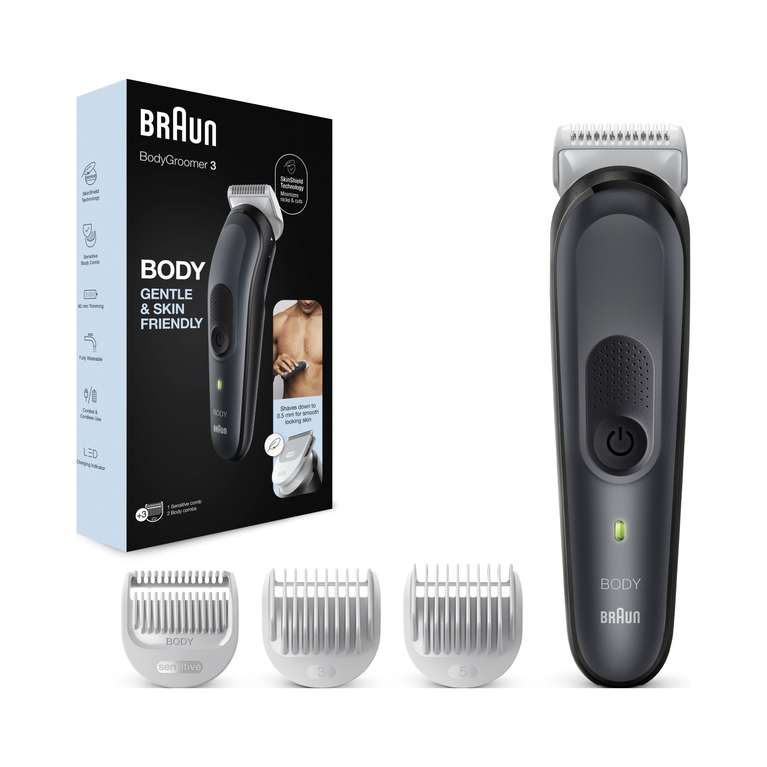 Elektryczna maszynka do golenia Braun Bodygroomer 3 BG3350 – Idealna pielęgnacja ciała