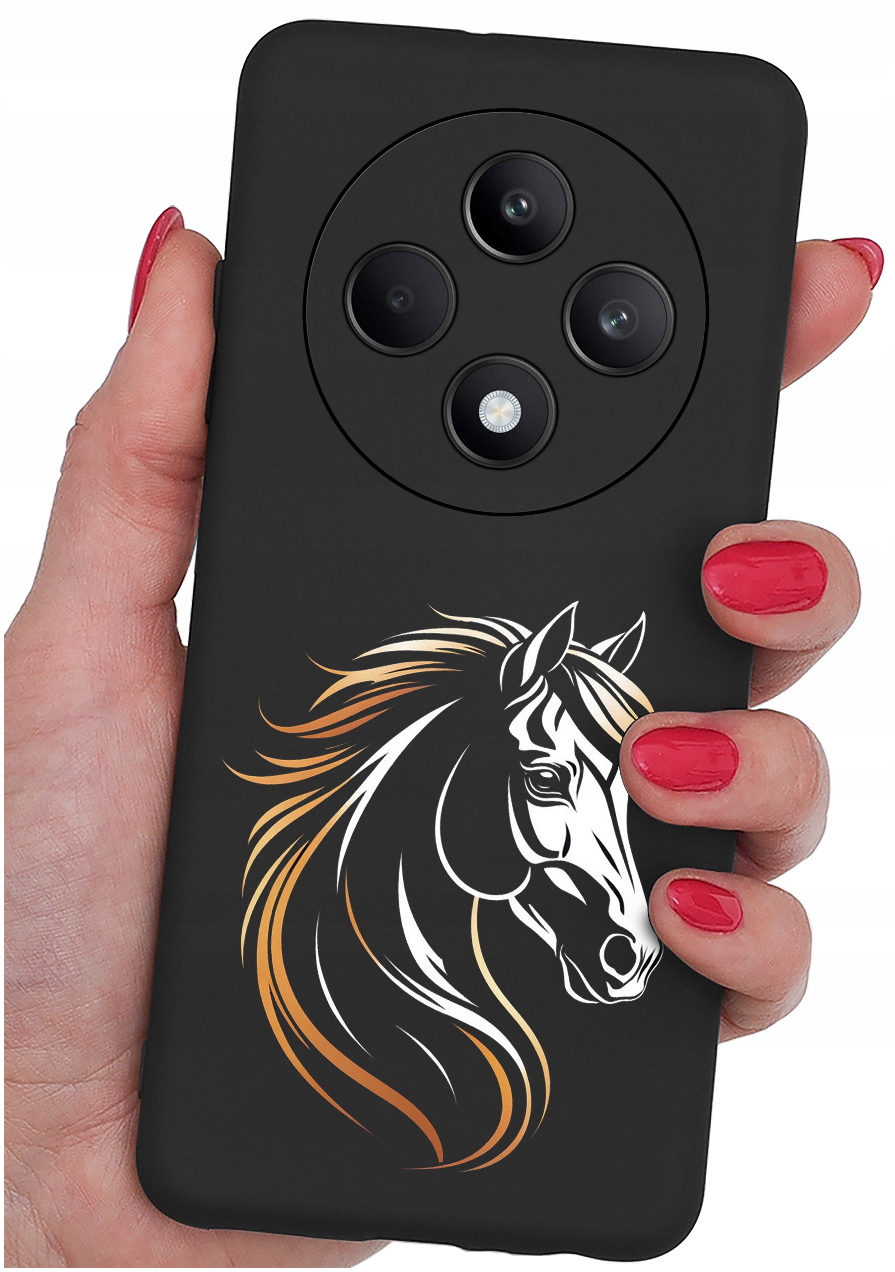 Żywe kolory i grafika na czarnym tle