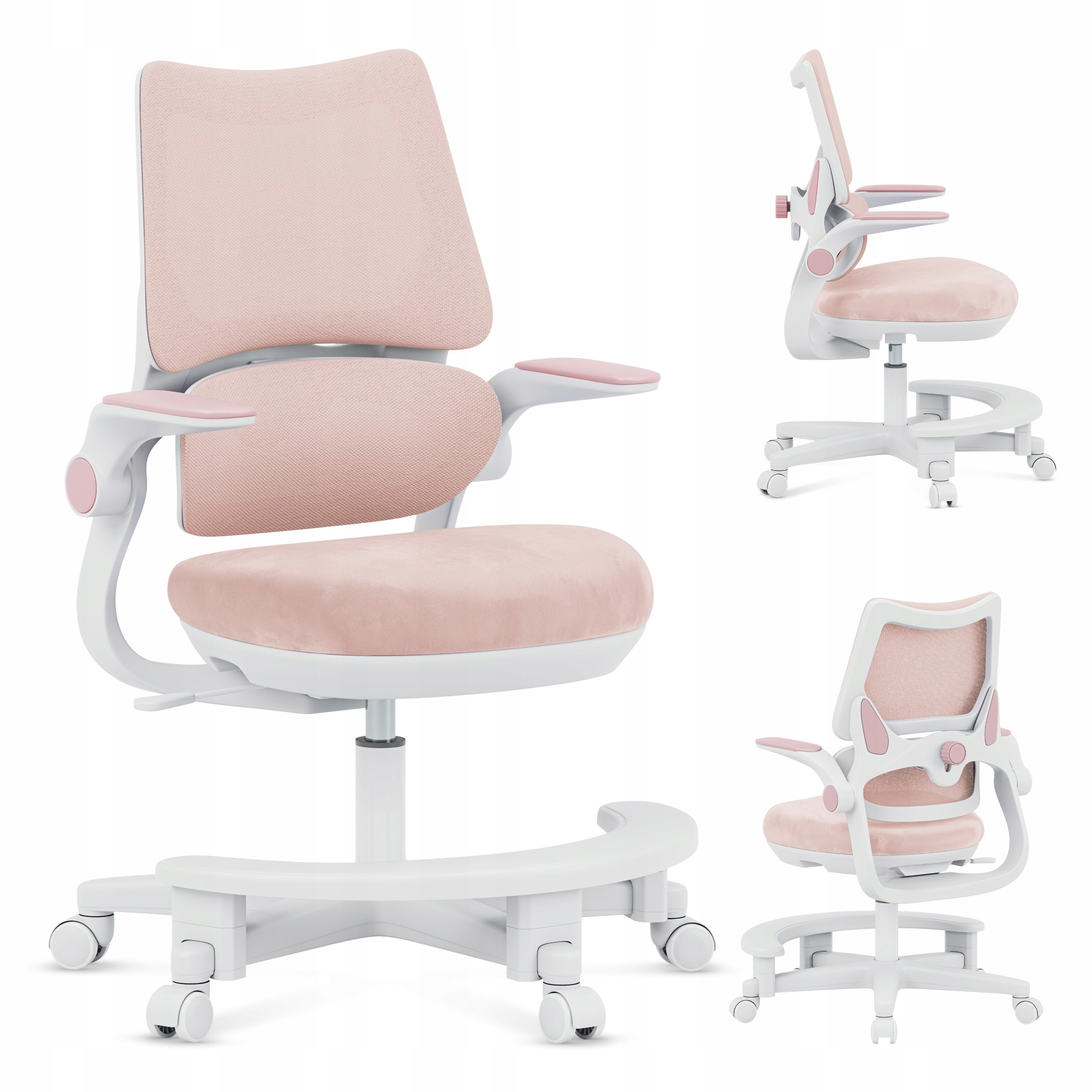 Mark Adler Junior 5.7 Pink – Fotel obrotowy dla dzieci z ergonomicznym wsparciem