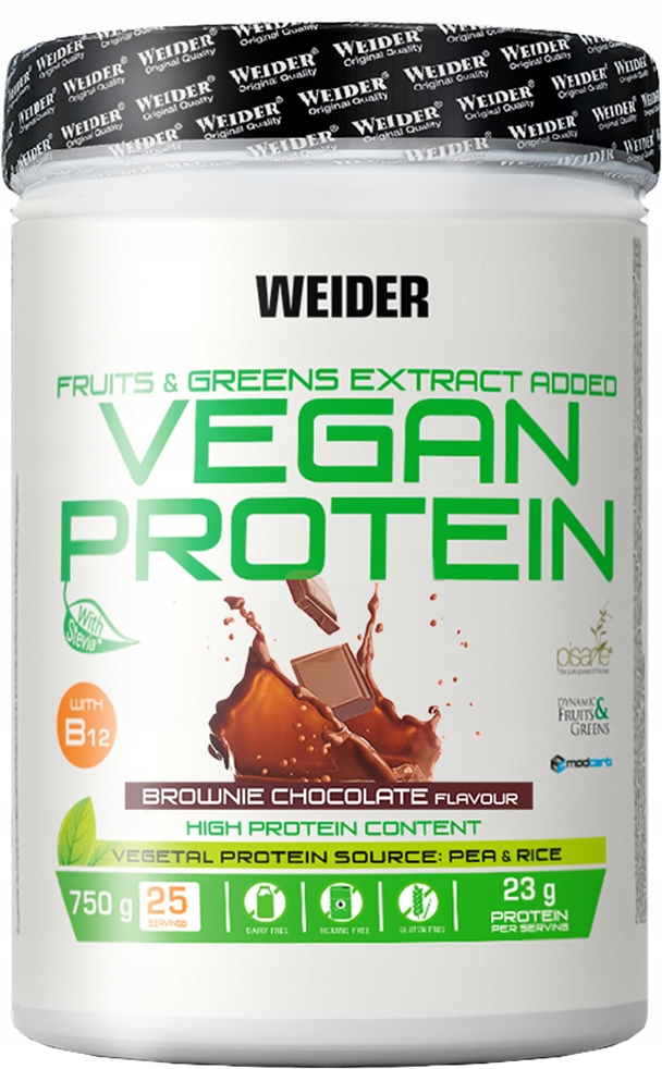 Weider Vegan Protein – Odżywka Białkowa Brownie Chocolate 750g