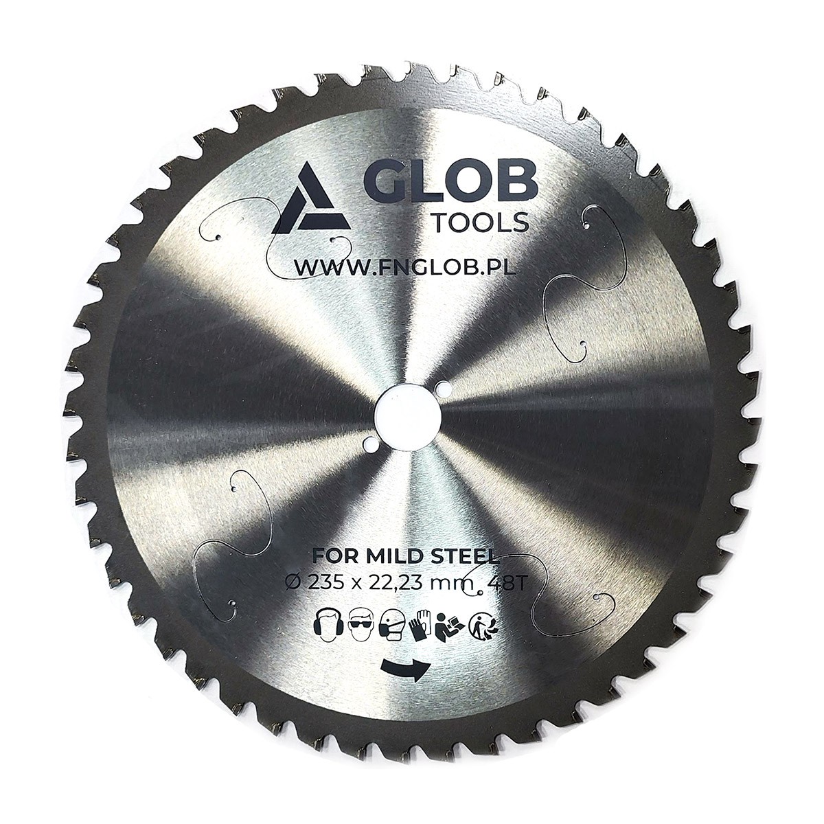 Piła tarczowa GLOB TOOLS TCT 235x22,23mm 48z – Idealne narzędzie do cięcia prętów zbrojeniowych