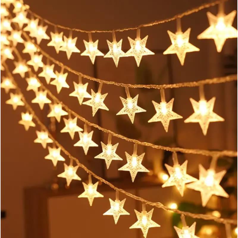 Girlanda 6m (40 lampek LED) USB Gwiazdki – Idealna dekoracja na każdą okazję