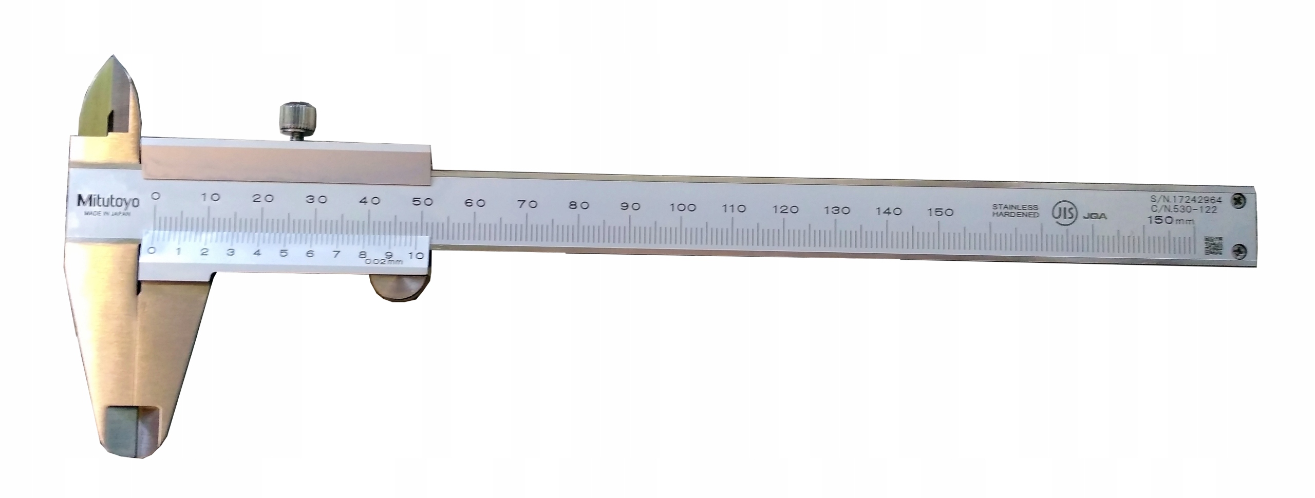 Suwmierka 150 mm z noniuszem 0,02 mm - MITUTOYO 530-122 – Precyzyjne pomiary w Twoim domu