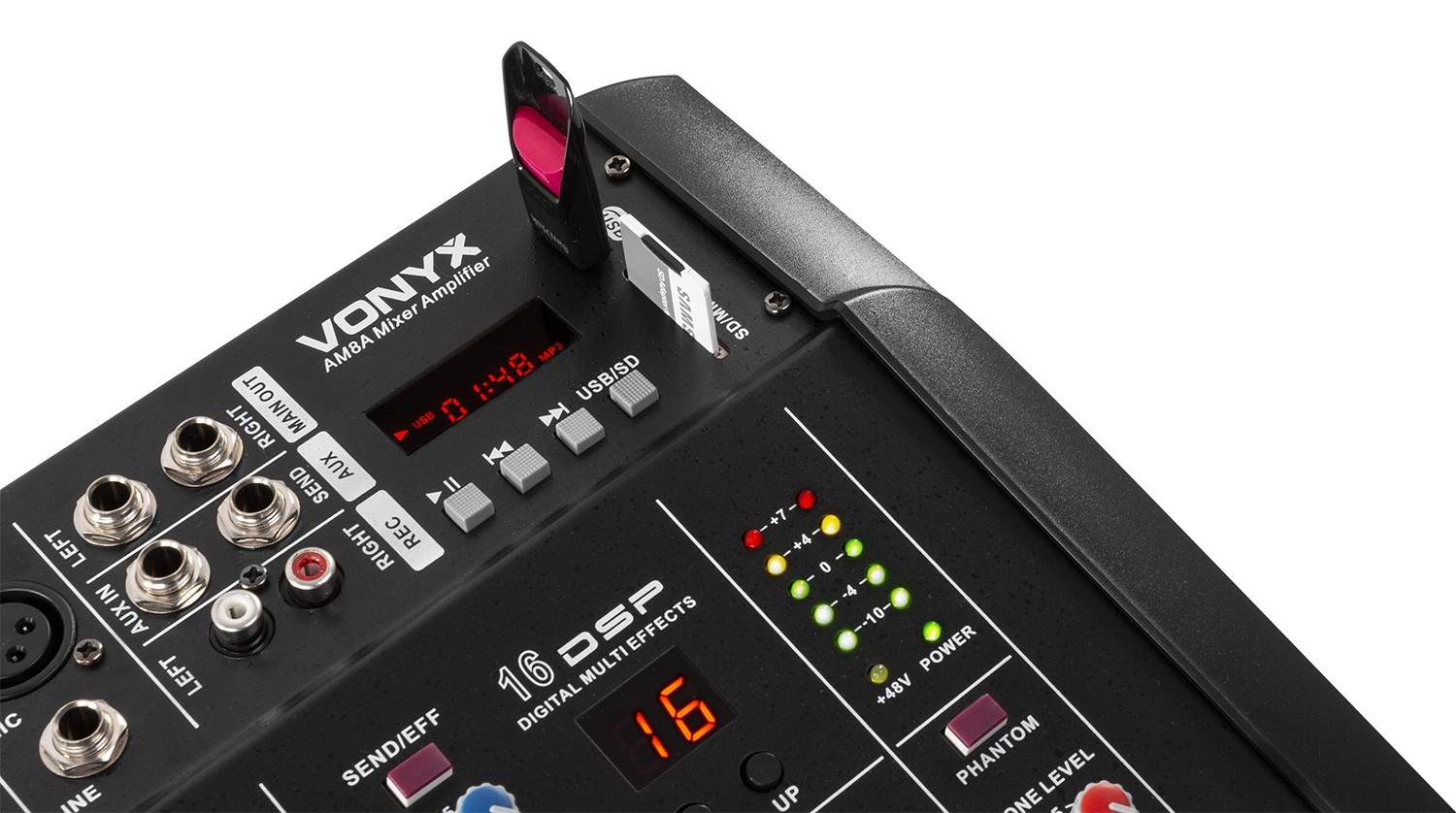 Odtwarzacz MP3 z portem USB/SD i odbiornikiem Bluetooth