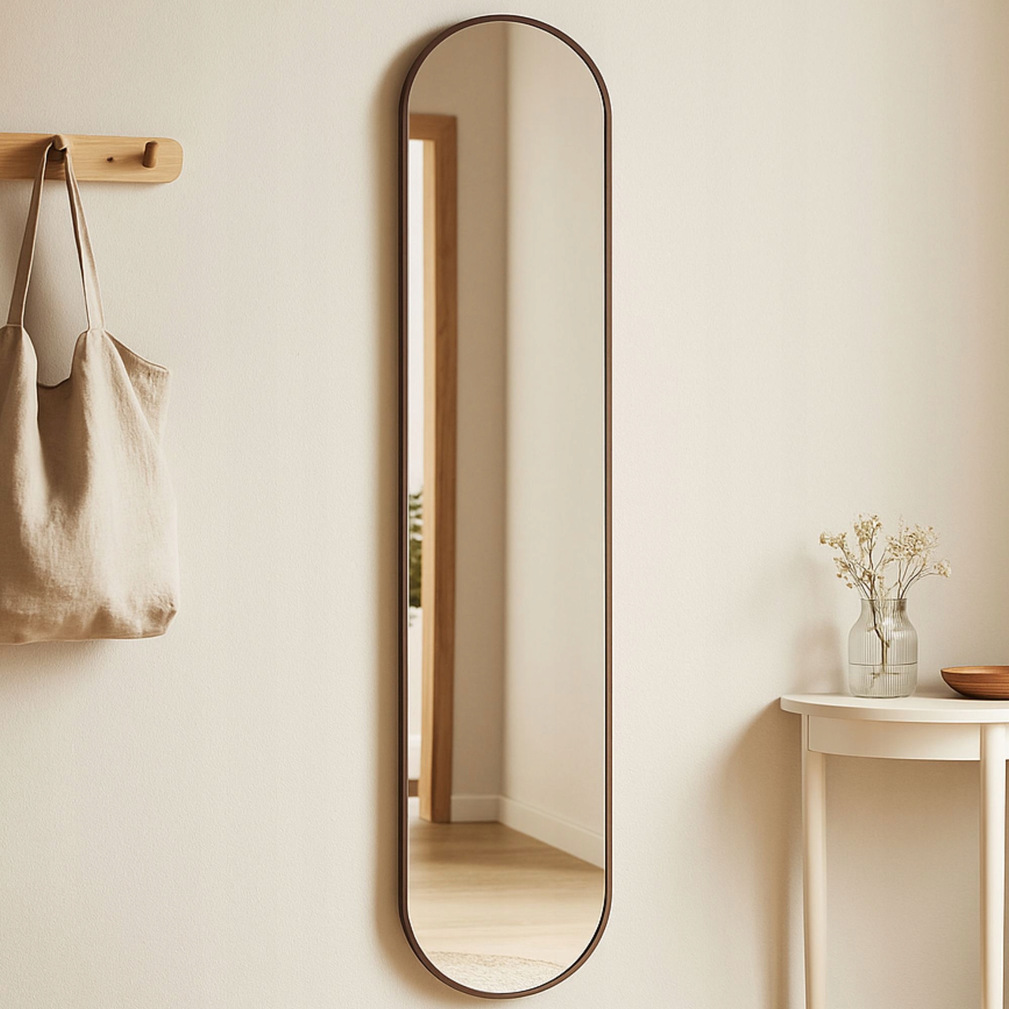 Klasyczny design i funkcjonalność lustra owalnego