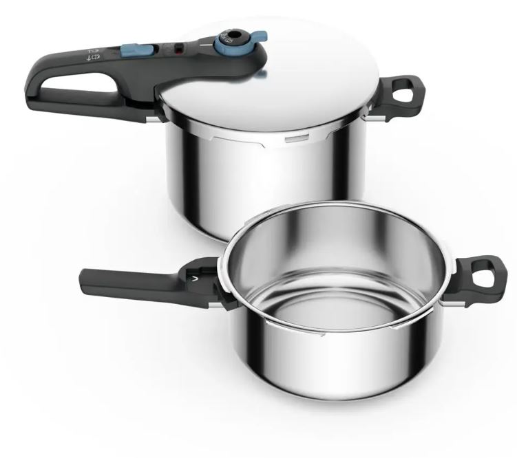 Zestaw szybkowarów indukcyjnych Tefal Secure Trendy Pressure 4L + 6L – Smaczne i bezpieczne gotowanie