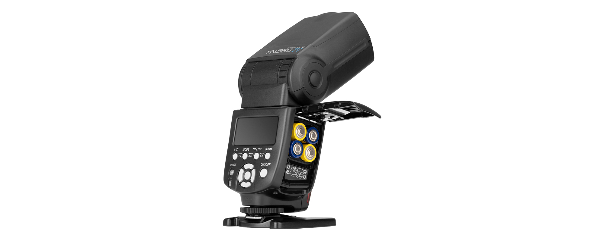 Lampa błyskowa Yongnuo YN560 IV Negative Display - zasilanie 4 akumulatorami typu AA
