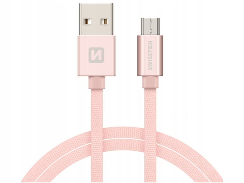 Kabel Swissten Textile Quick Charge Universal Micro USB 2.0m – Wysoka jakość i styl