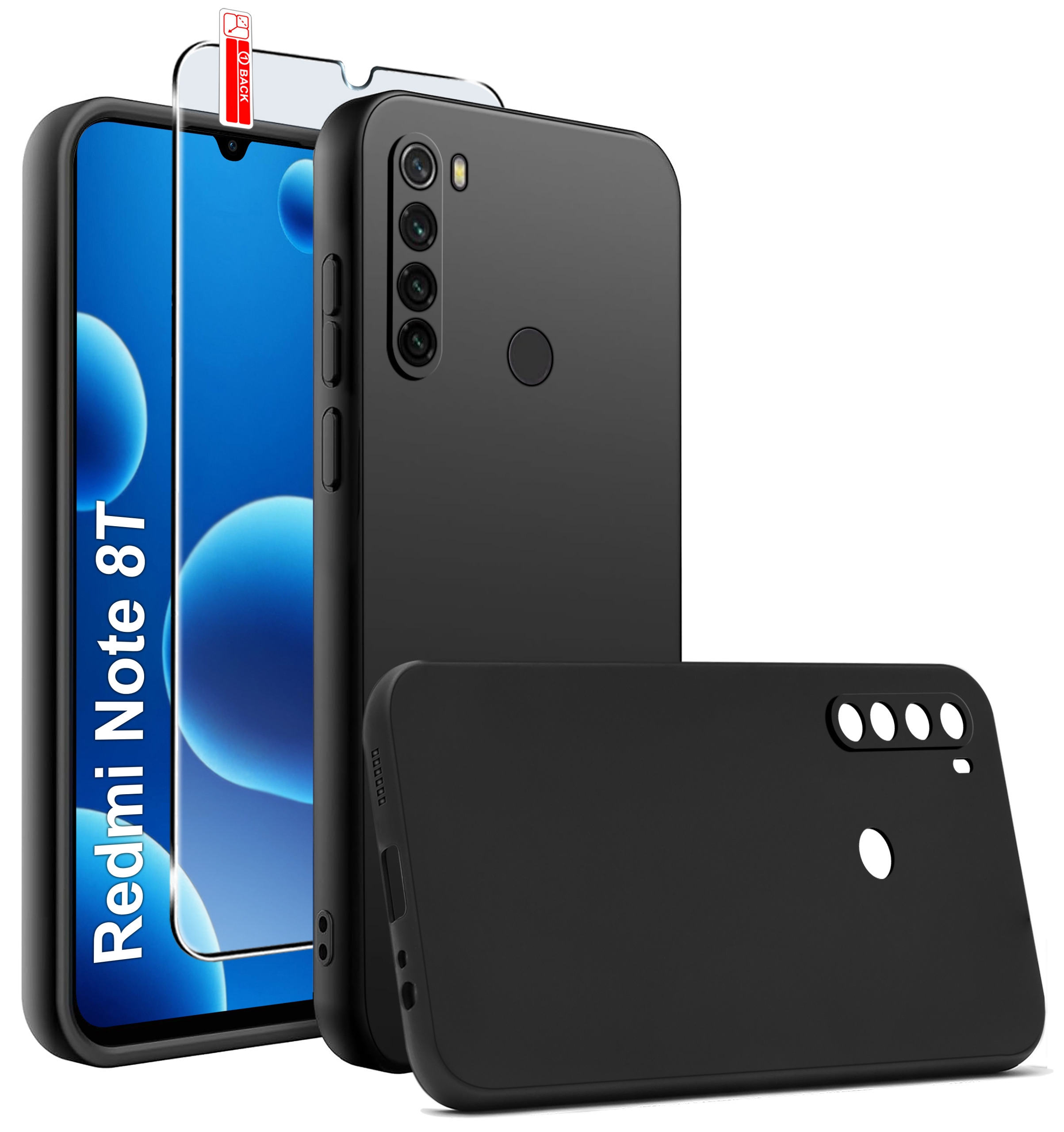 Etui Czarne Matowe Silikon Slim do Xiaomi Redmi Note 8T – Doskonała ochrona dla Twojego smartfona