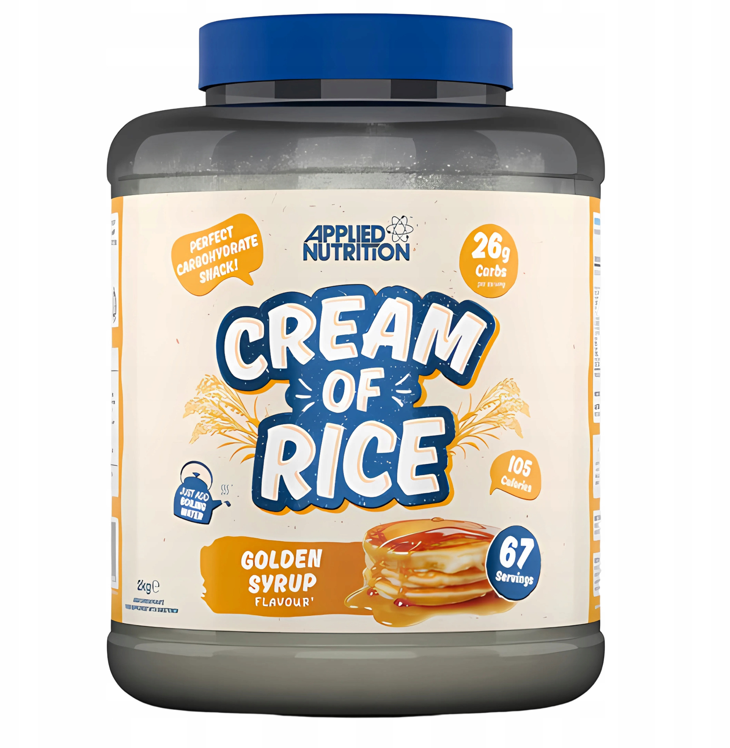 Applied Nutrition - Cream of Rice, Golden Syrup, Proszek, 2000g – Idealne źródło energii