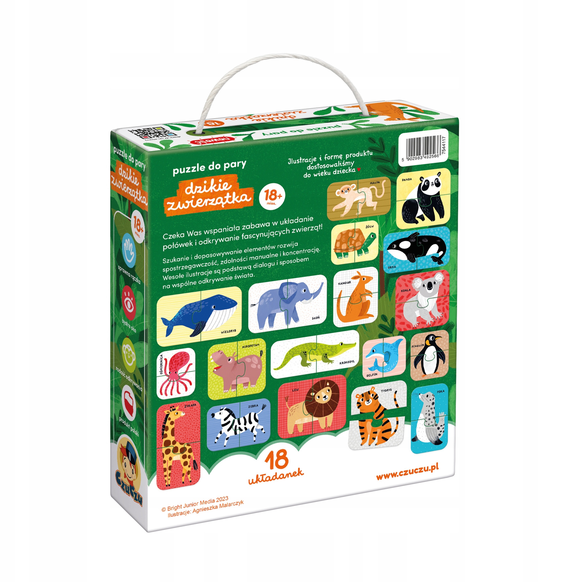 Duże i trwałe elementy idealne dla małych rączek