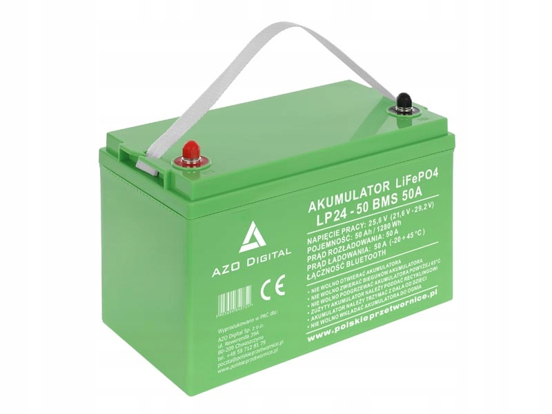 Akumulator LiFePO4 LP24-50 50Ah 24V – Wydajność i nowoczesne technologie