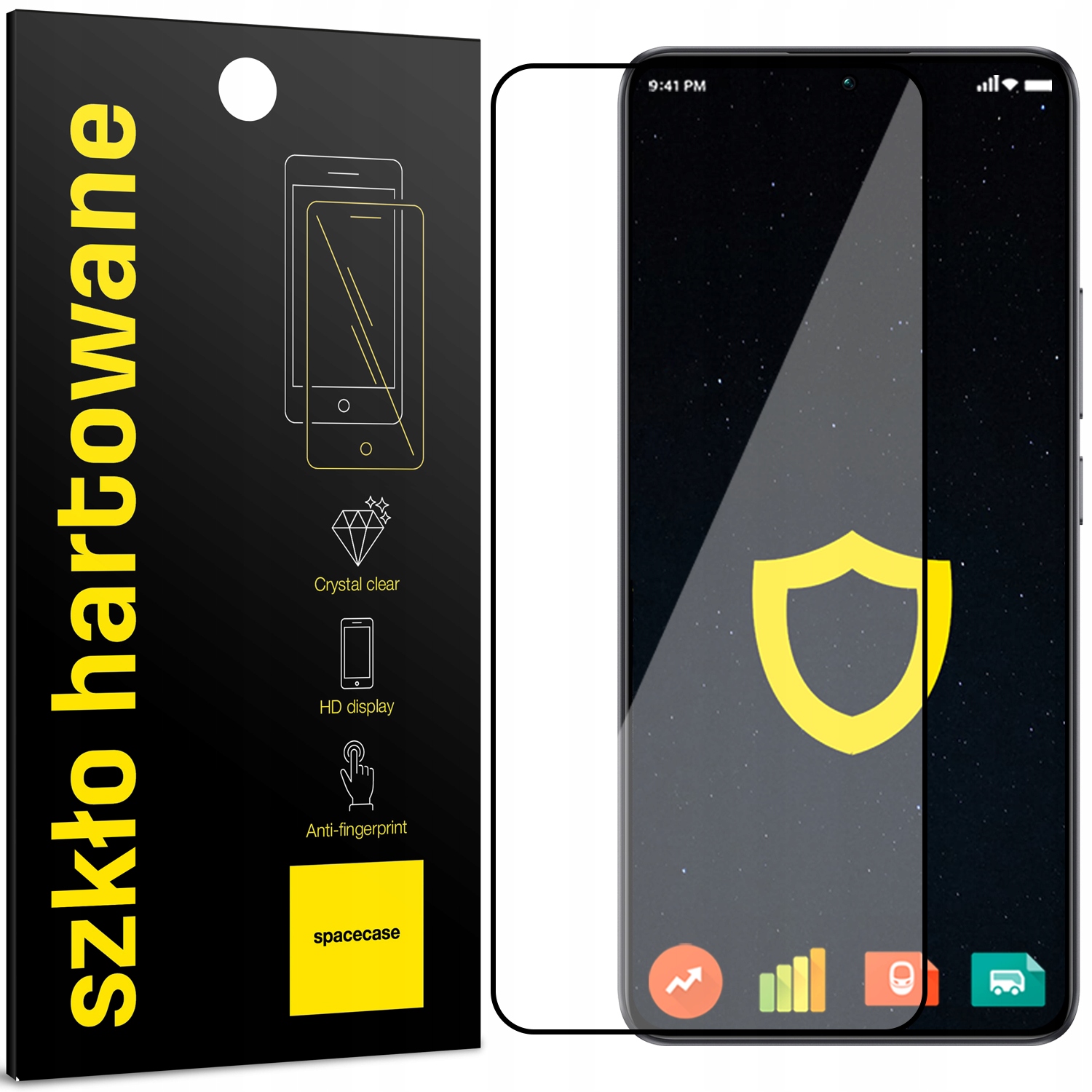 Szkło hartowane SPACECASE Glass 5D do Poco F6 5G – Doskonała ochrona ekranu
