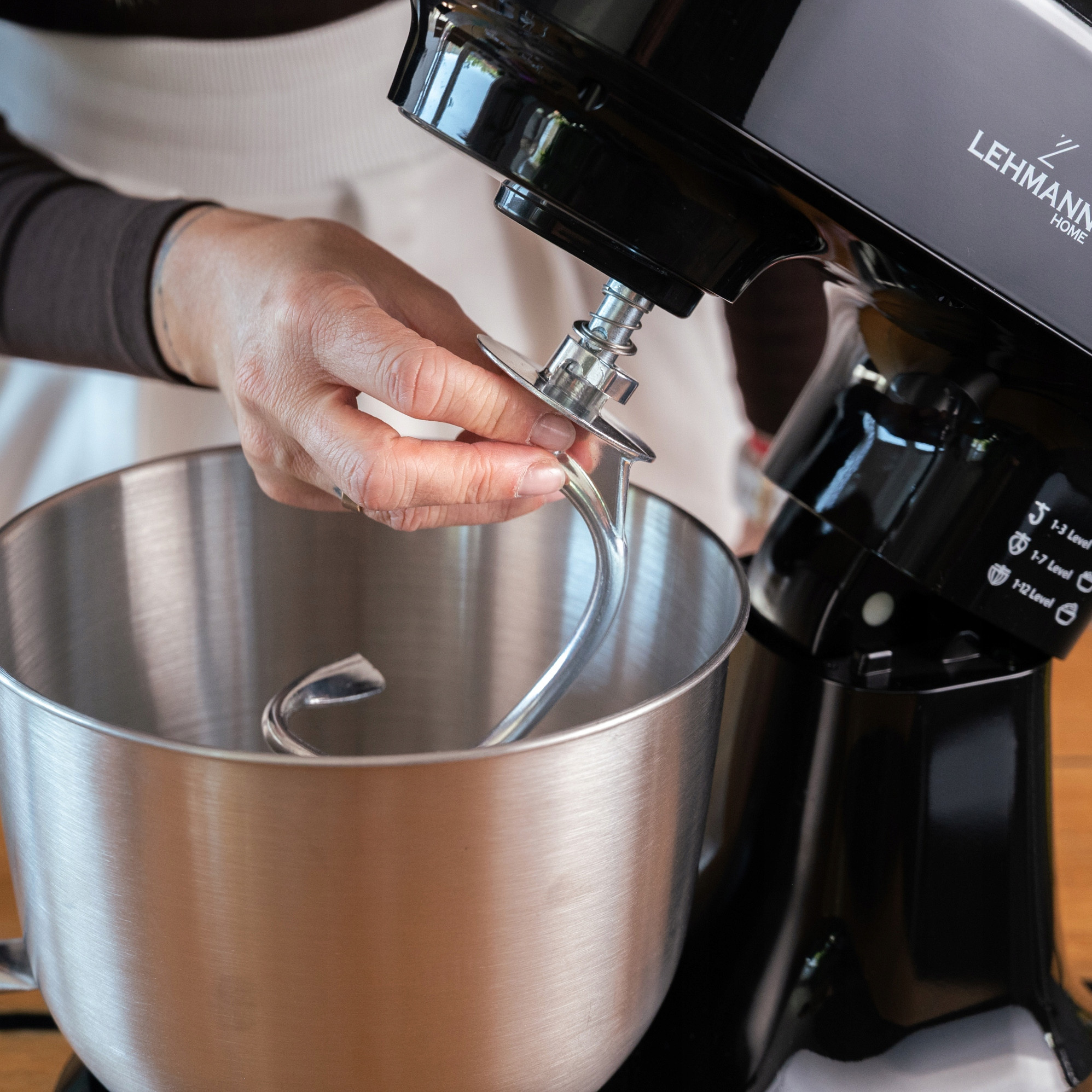 ROBOT PLANETARNY KUCHENNY MIKSER 3x MIESZADŁA DUŻA MISA HAK CIASTA CHLEBA Liczba poziomów prędkości 12